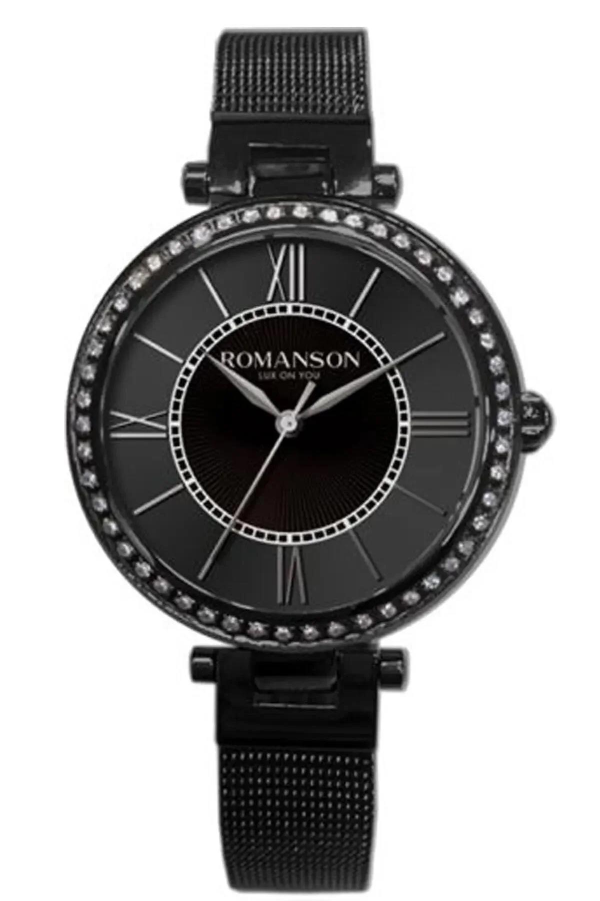 Romanson RM8A20TLBBA32W 31-35 mm Siyah Çelik Kordon Analog Kadın Kol Saati