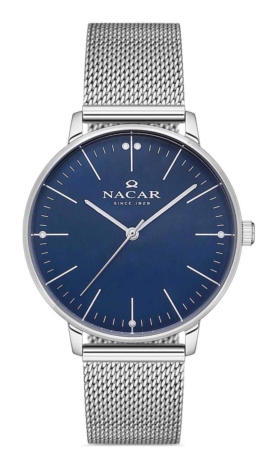 Nacar 36390019-ALM 38 mm Gri Hasır Kordon Analog Kadın Kol Saati