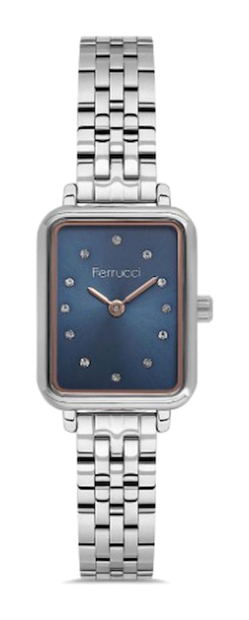 Ferrucci FCF.0324.03360M.04 21 mm Gri Metal Kordon Analog Kadın Kol Saati