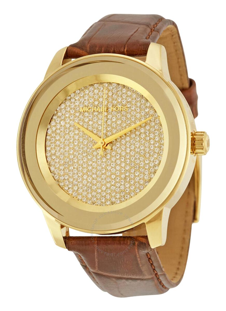 Michael Kors MK2455 40 mm Kahverengi Deri Kordon Analog Kadın Kol Saati