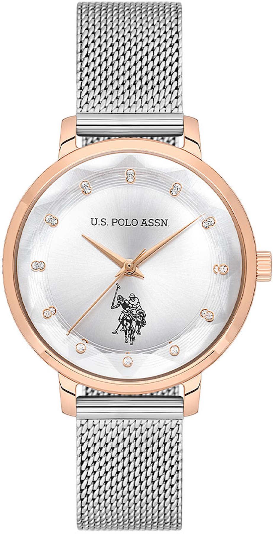 U.S. Polo Assn USPA2079-03 31 mm Gri Çelik Kordon Analog Kadın Kol Saati