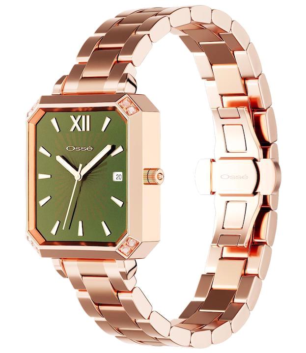 Osse 10109LD Takvimli 32.5 mm Rose Gold Metal Kordon Analog Kadın Kol Saati