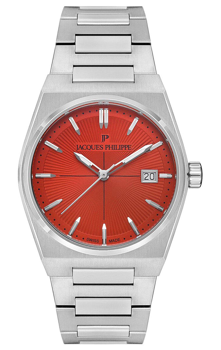 Jacques Philippe JPQLS5213X6SO Takvimli 34 mm Gri Çelik Kordon Analog Kadın Kol Saati