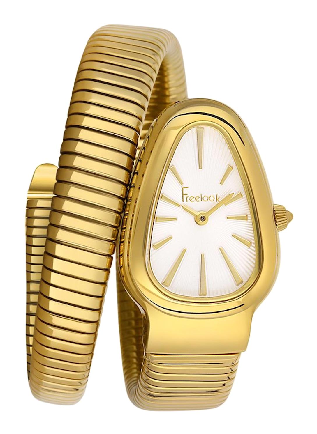 Freelook FL.1.10093.1 30 mm Altın Çelik Kordon Analog Kadın Kol Saati