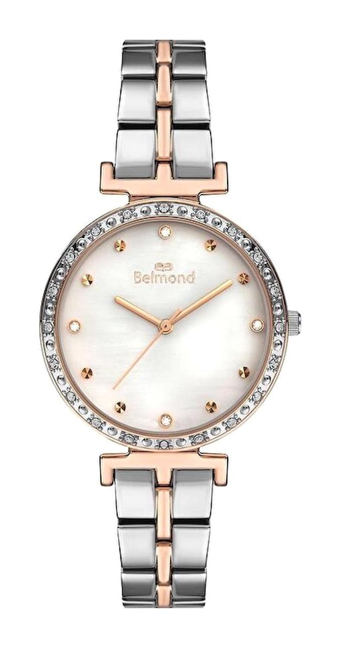 Belmond SRL1051.520 Gri-Rose Gold Metal Kordon Analog Kadın Kol Saati