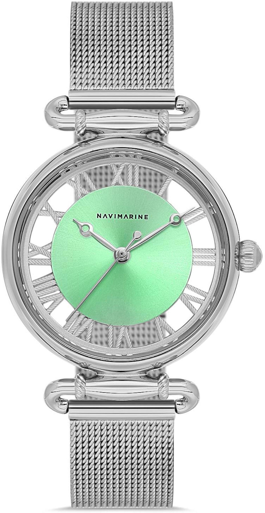 Navimarine NM119-11 36 mm Gri Çelik Kordon Analog Kadın Kol Saati