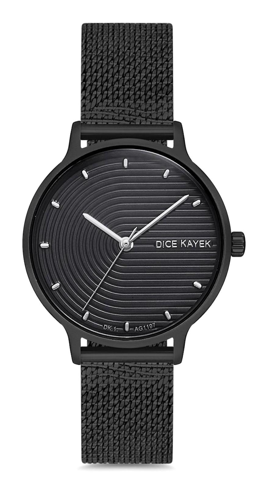 Dice Kayek DK.1.AG1197.17 40 mm Siyah Çelik Kordon Analog Kadın Kol Saati