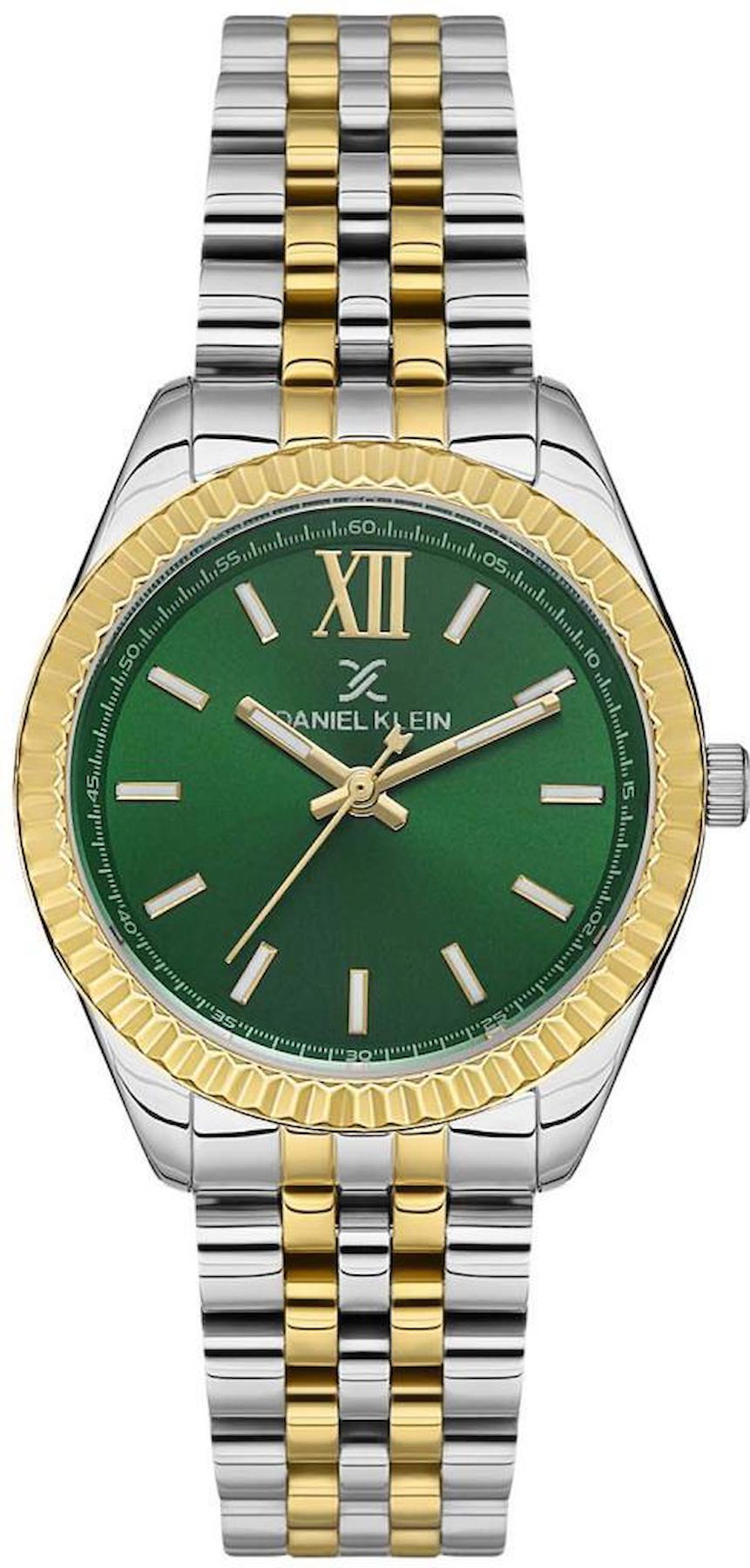Daniel Klein DKE.1.10437-4 32 mm Altın-Gri Çelik Kordon Analog Kadın Kol Saati