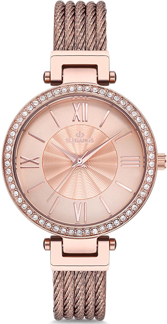 Elegangs EL2434.3 36 mm Rose Gold Çelik Kordon Analog Kadın Kol Saati