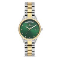 Ferro FL21439A-D6 Takvimli 34 mm Altın-Gri Çelik Kordon Analog Kadın Kol Saati