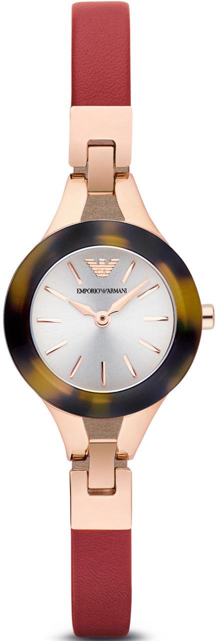 Emporio Armani AR7394 26 mm Kırmızı Deri Kordon Analog Kadın Kol Saati