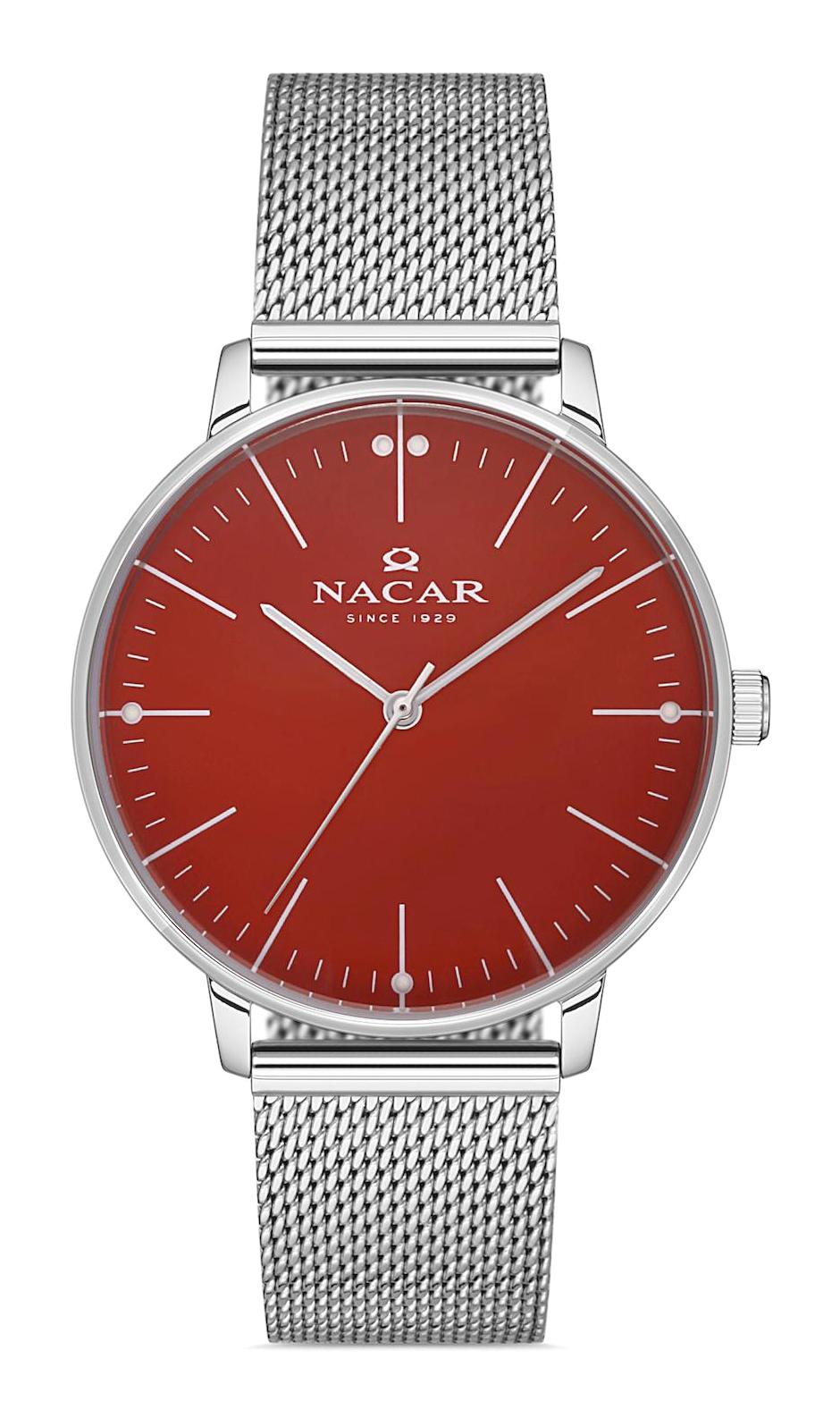 Nacar 36390019-ARM 38 mm Gri Hasır Kordon Analog Kadın Kol Saati