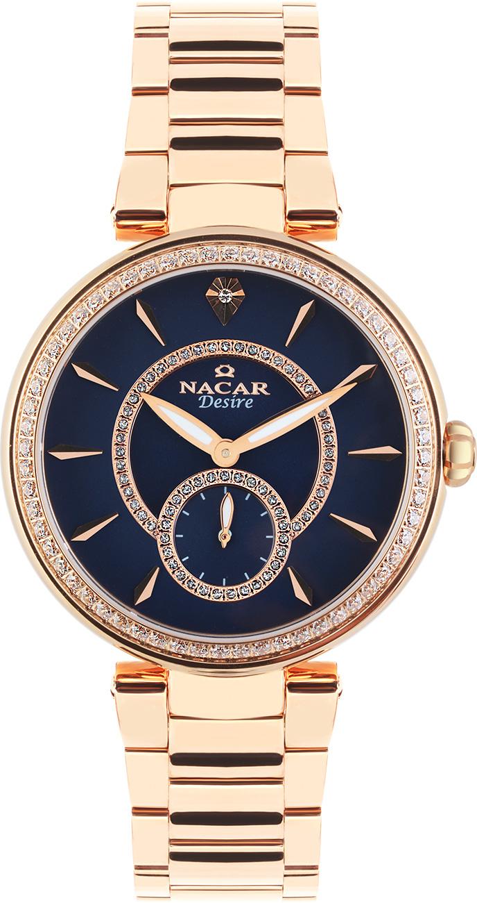 Nacar 33-396555-RUMS 36 mm Altın Metal Kordon Analog Kadın Kol Saati