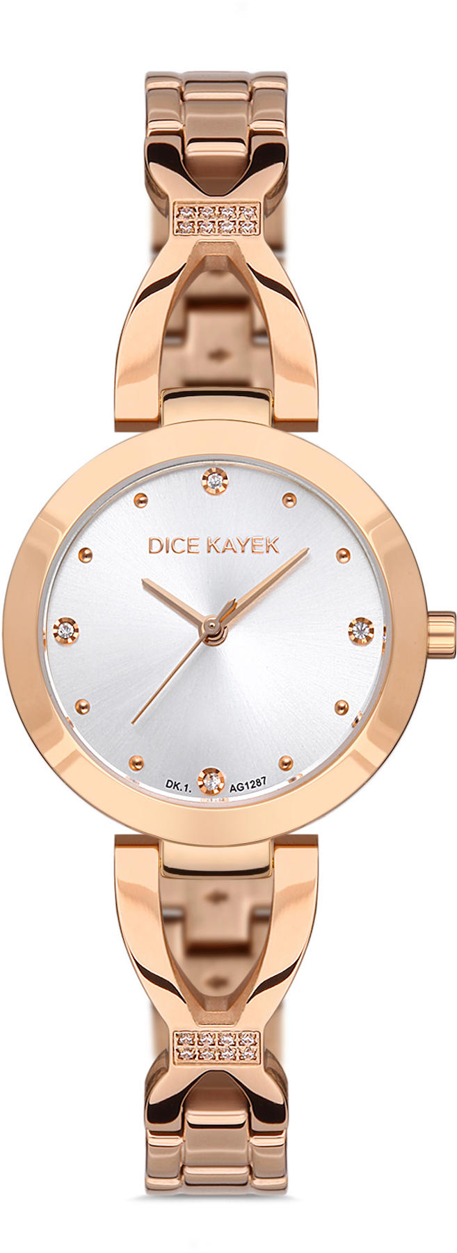 Dice Kayek DK.1.AG1287.04 30 mm Rose Gold Metal Kordon Analog Kadın Kol Saati
