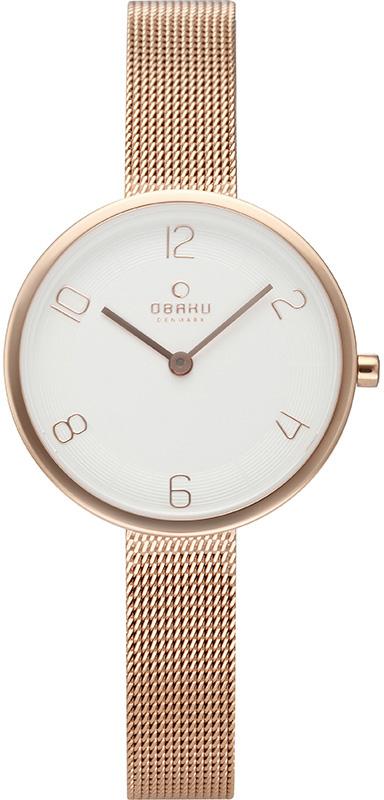 Obaku Denmark V195LXVIMV 30 mm Rose Gold Çelik Kordon Analog Kadın Kol Saati