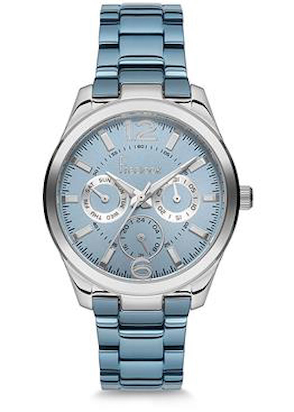 Freelook F.8.1048.04 38 mm Mavi Çelik Kordon Analog Kadın Kol Saati