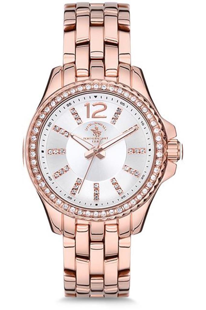 Santa Barbara Polo & Racquet Club SB.10.1180.2 34 mm Rose Gold Çelik Kordon Analog Kadın Kol Saati