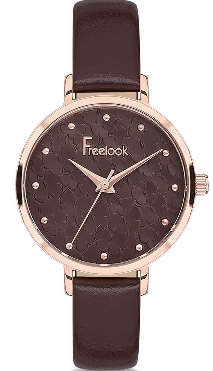 Freelook F.1.1073.07 36 mm Kahverengi Çelik Kordon Analog Kadın Kol Saati