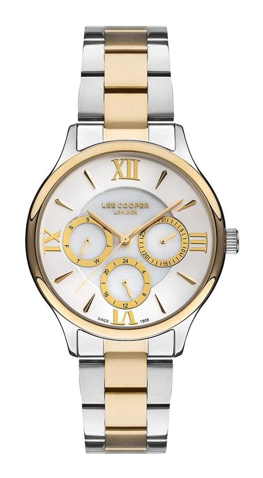 Lee Cooper LC06933.230 Takvimli 38 mm Gri Metal Kordon Analog Kadın Kol Saati