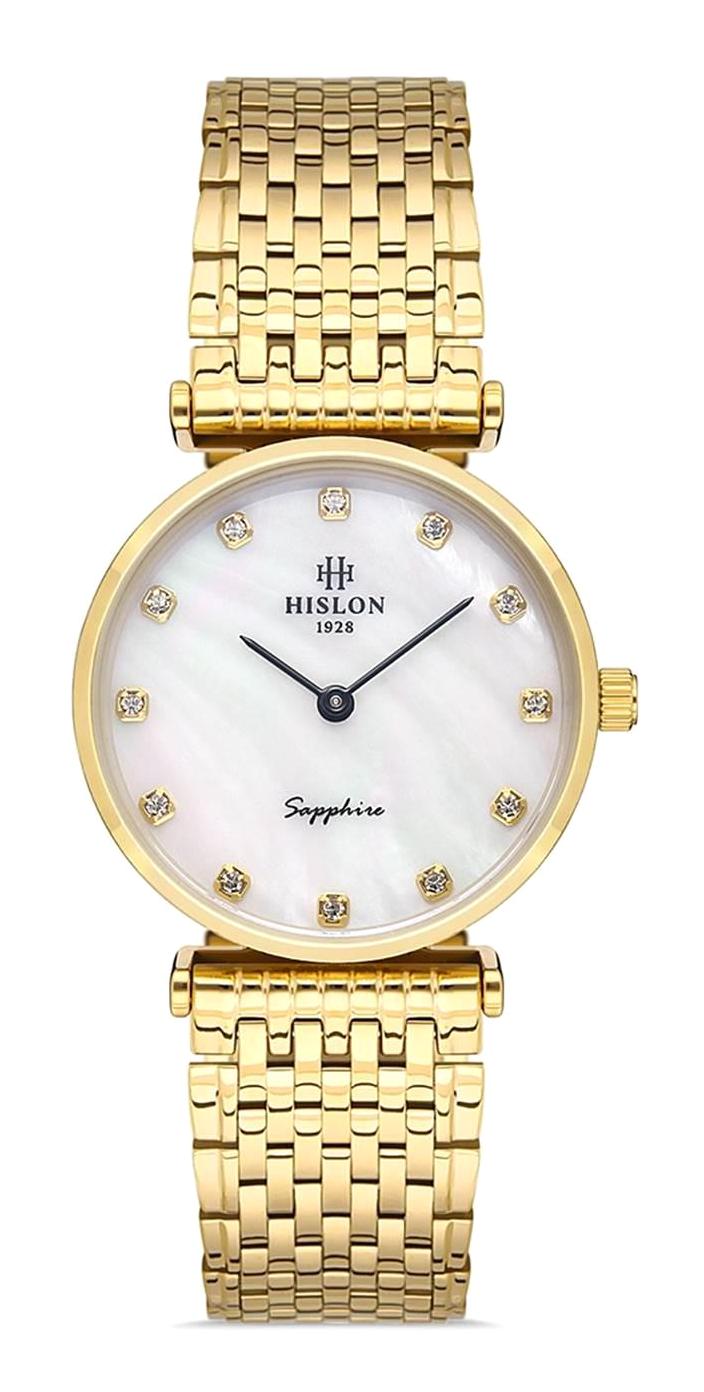 Hislon QL119G-09SG 29 mm Altın Çelik Kordon Analog Kadın Kol Saati