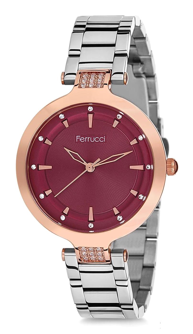 Ferrucci 9FM2191 38 mm Gri Metal Kordon Analog Kadın Kol Saati