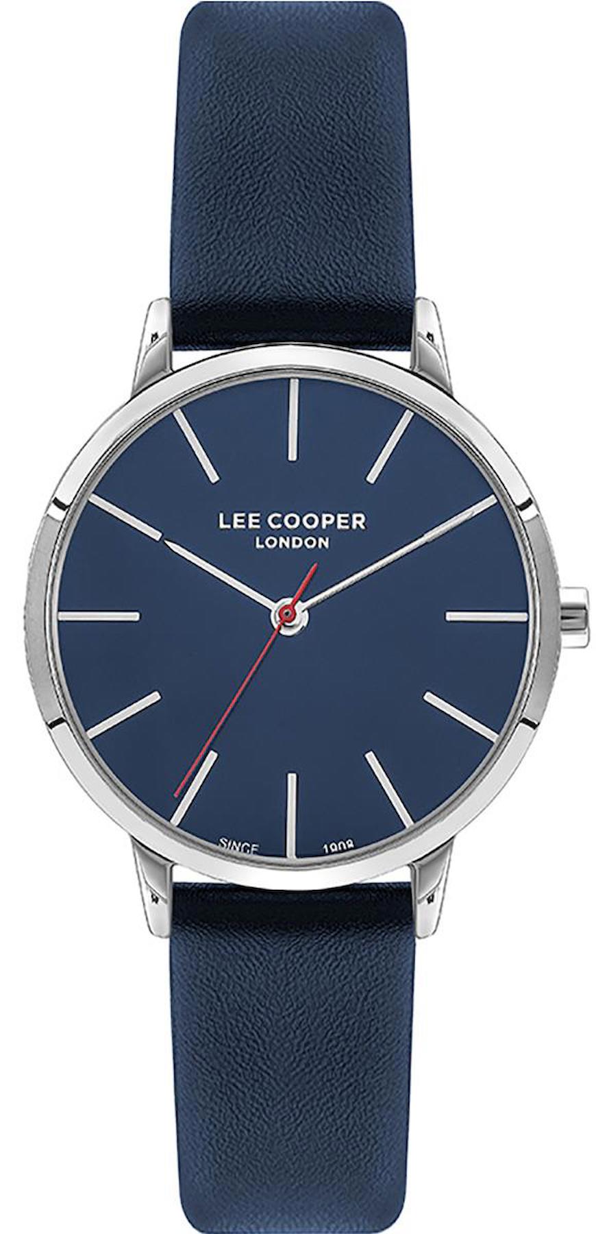 Lee Cooper LC07646.399 40 mm Lacivert Deri Kordon Analog Kadın Kol Saati