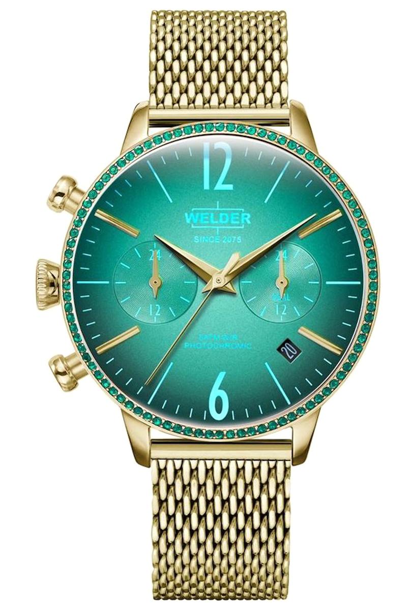 Welder Watch WWRC681 Takvimli 38 mm Altın Çelik Kordon Analog Kadın Kol Saati