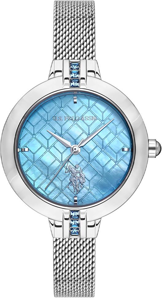 U.S. Polo Assn USPA2004-05 34 mm Gri Hasır Kordon Analog Kadın Kol Saati