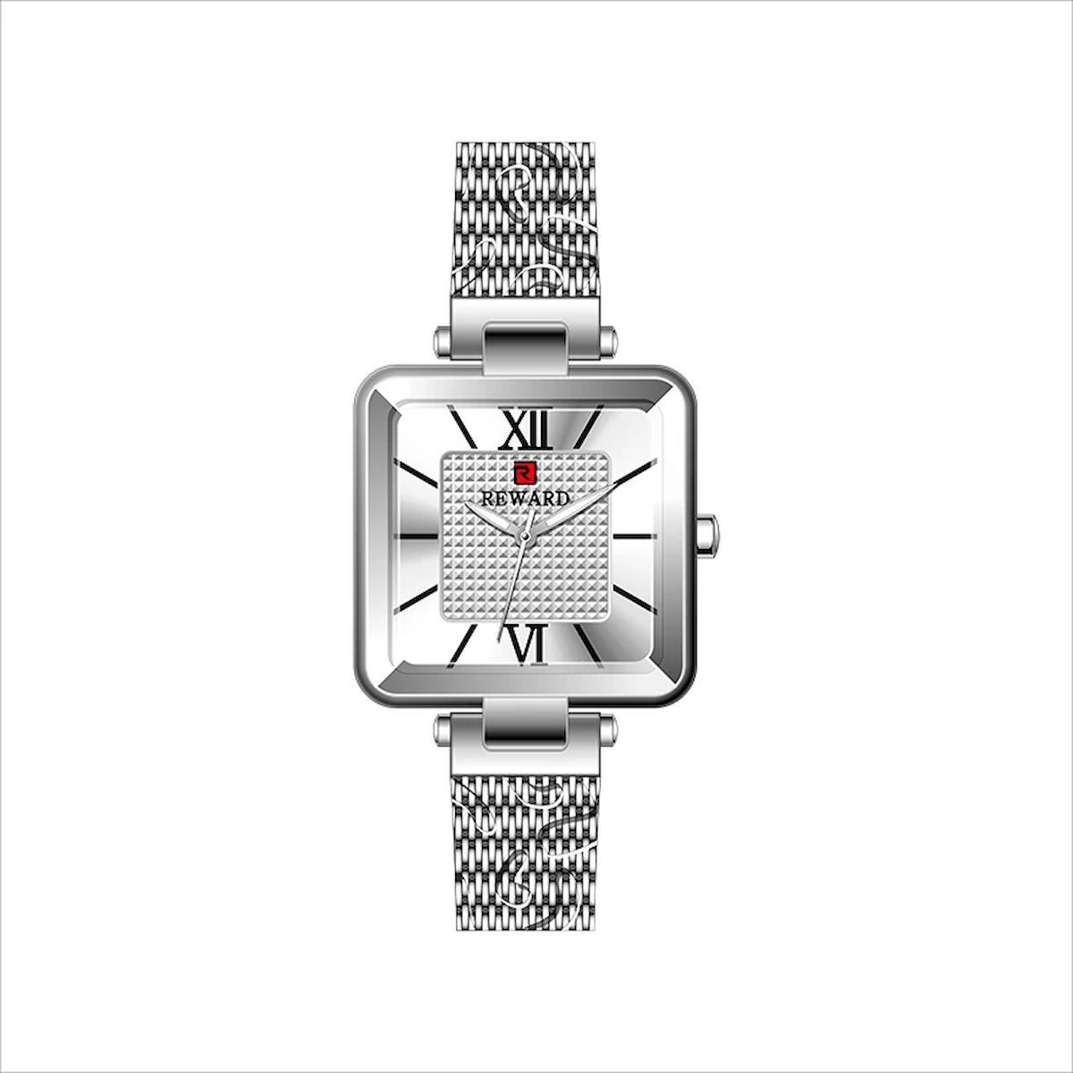 Reward A141661 40 mm Gri Hasır Kordon Analog Kadın Kol Saati