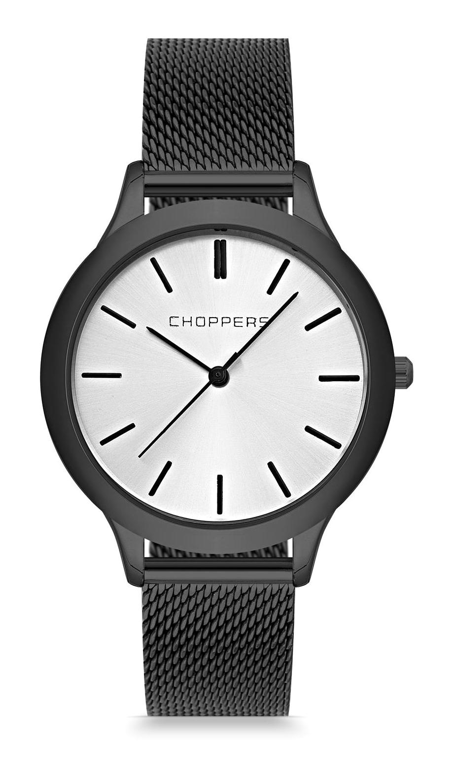 Choppers HBG17035F 40 mm Siyah Hasır Kordon Analog Kadın Kol Saati