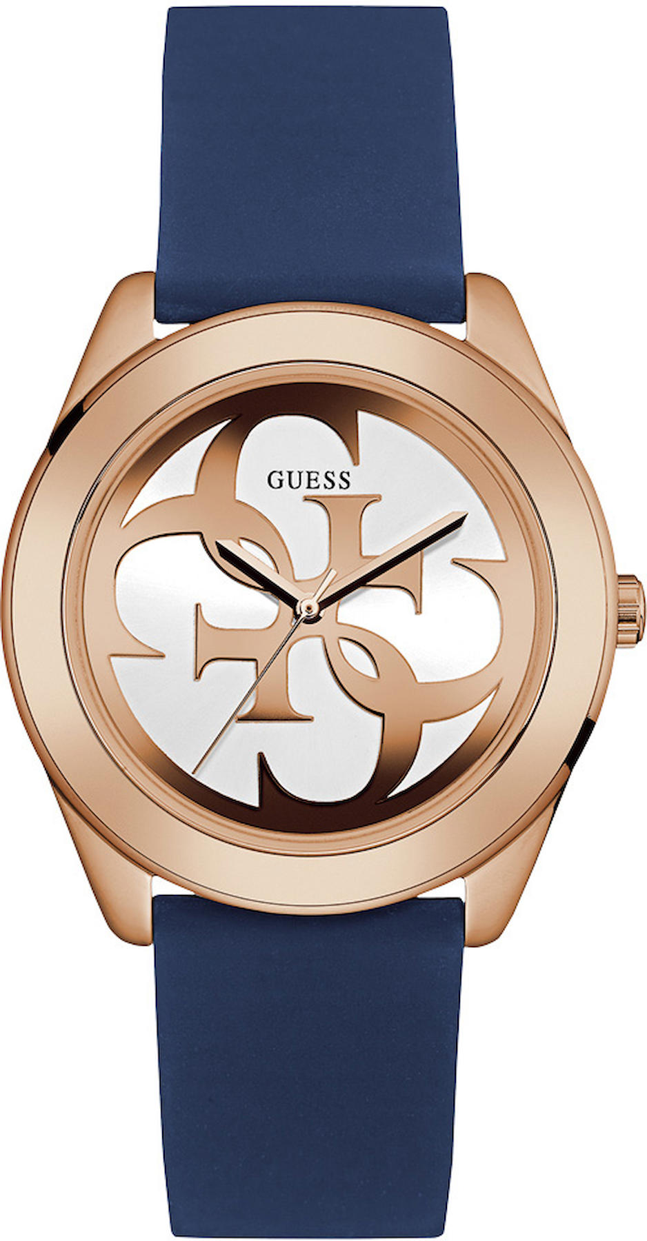 Guess GUU0911L6 40 mm Lacivert Silikon Kordon Analog Kadın Kol Saati