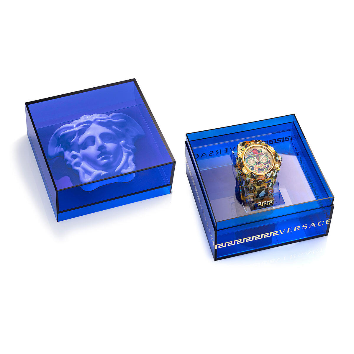 Versace VRSCVEZ700822 Takvimli 44 mm Çok Renkli Silikon Kordon Analog Kadın Kol Saati