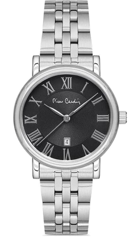 Pierre Cardin PC800102F104 Takvimli 32 mm Gri Çelik Kordon Analog Kadın Kol Saati