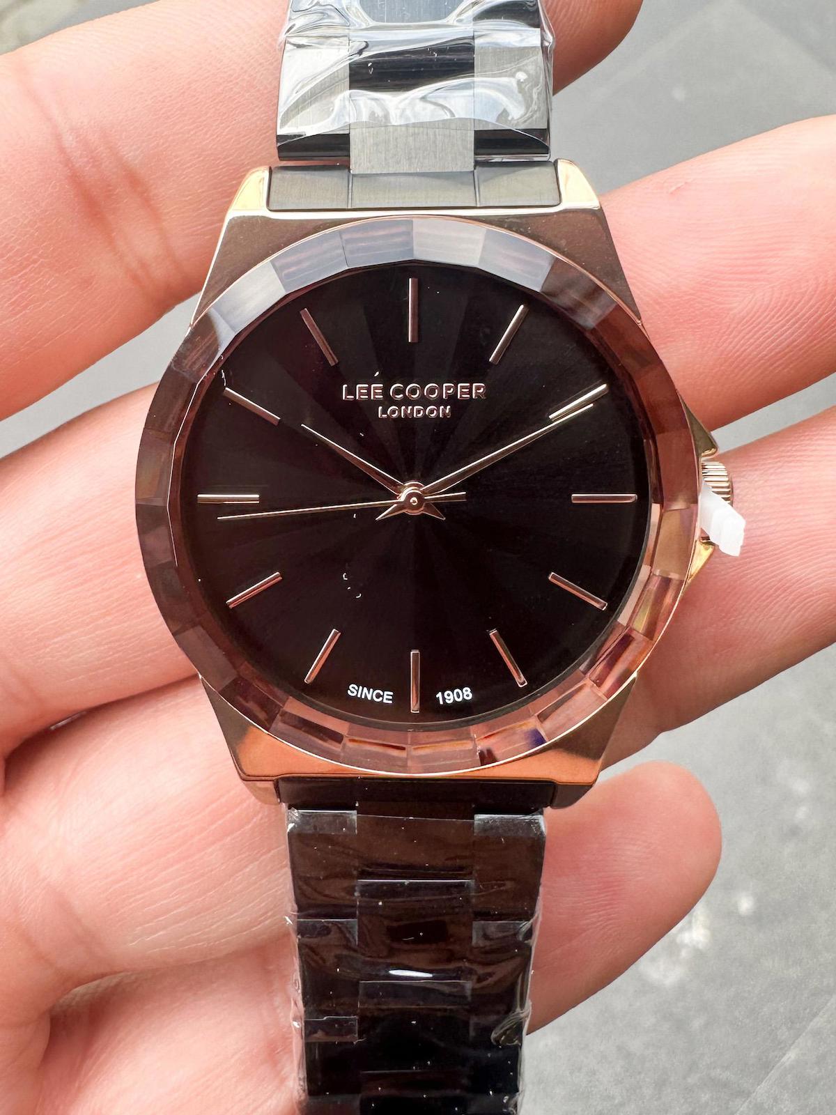 Lee Cooper 40 mm Siyah Çelik Kordon Analog Kadın Kol Saati