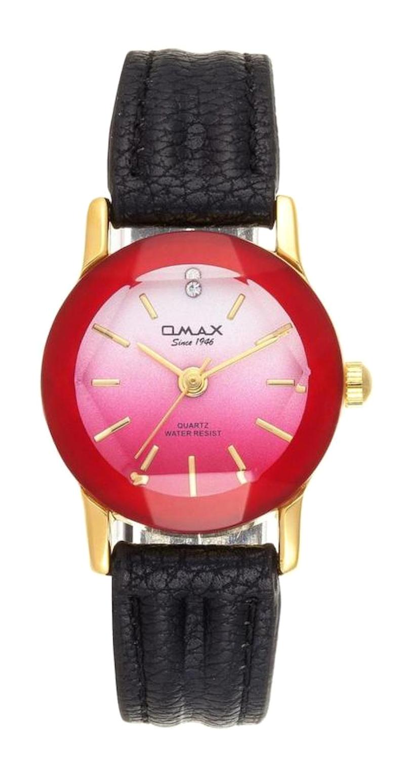 Omax 008N8330QB16 23 mm Siyah Metal Kordon Analog Kadın Kol Saati