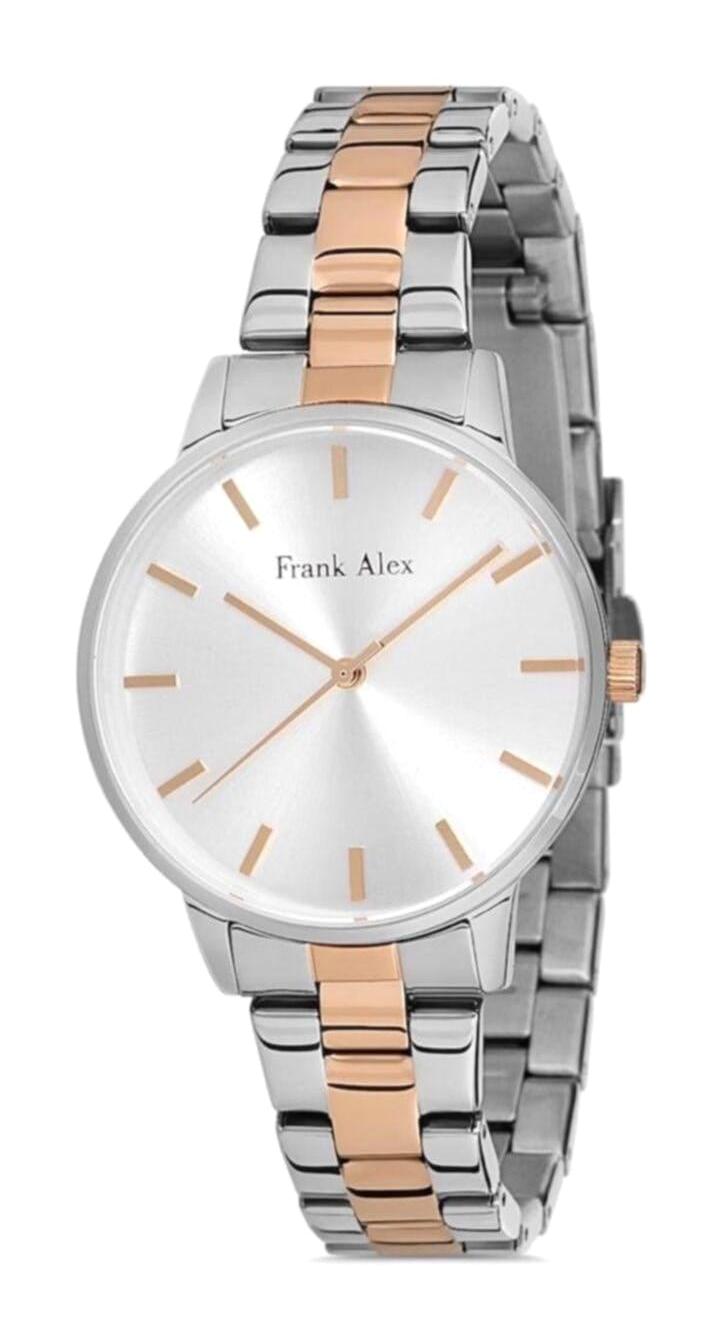 Frank Alex FA.11218M.02 34 mm Gri Çelik Kordon Analog Kadın Kol Saati