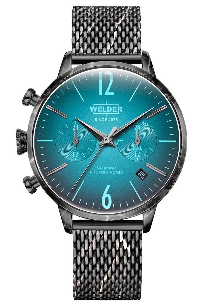 Welder Watch WWRC694 Takvimli 38 mm Siyah Çelik Kordon Analog Kadın Kol Saati