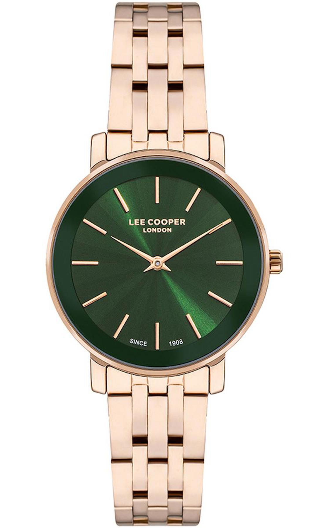 Lee Cooper LC07684.470 40 mm Rose Gold Metal Kordon Analog Kadın Kol Saati