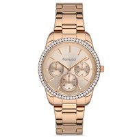 Ferrucci FRC.13887M.01 Takvimli 35 mm Rose Gold Çelik Kordon Analog Kadın Kol Saati