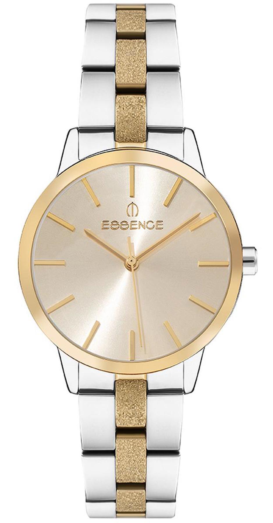 Essence ES6806FE.210 31-35 mm Altın-Gri Çelik Kordon Analog Kadın Kol Saati
