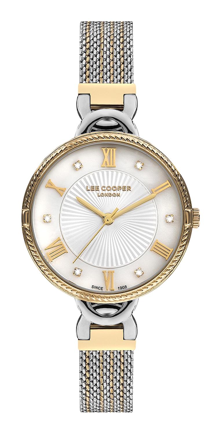 Lee Cooper LC07241.230 40 mm Gri Plastik Kordon Analog Kadın Kol Saati