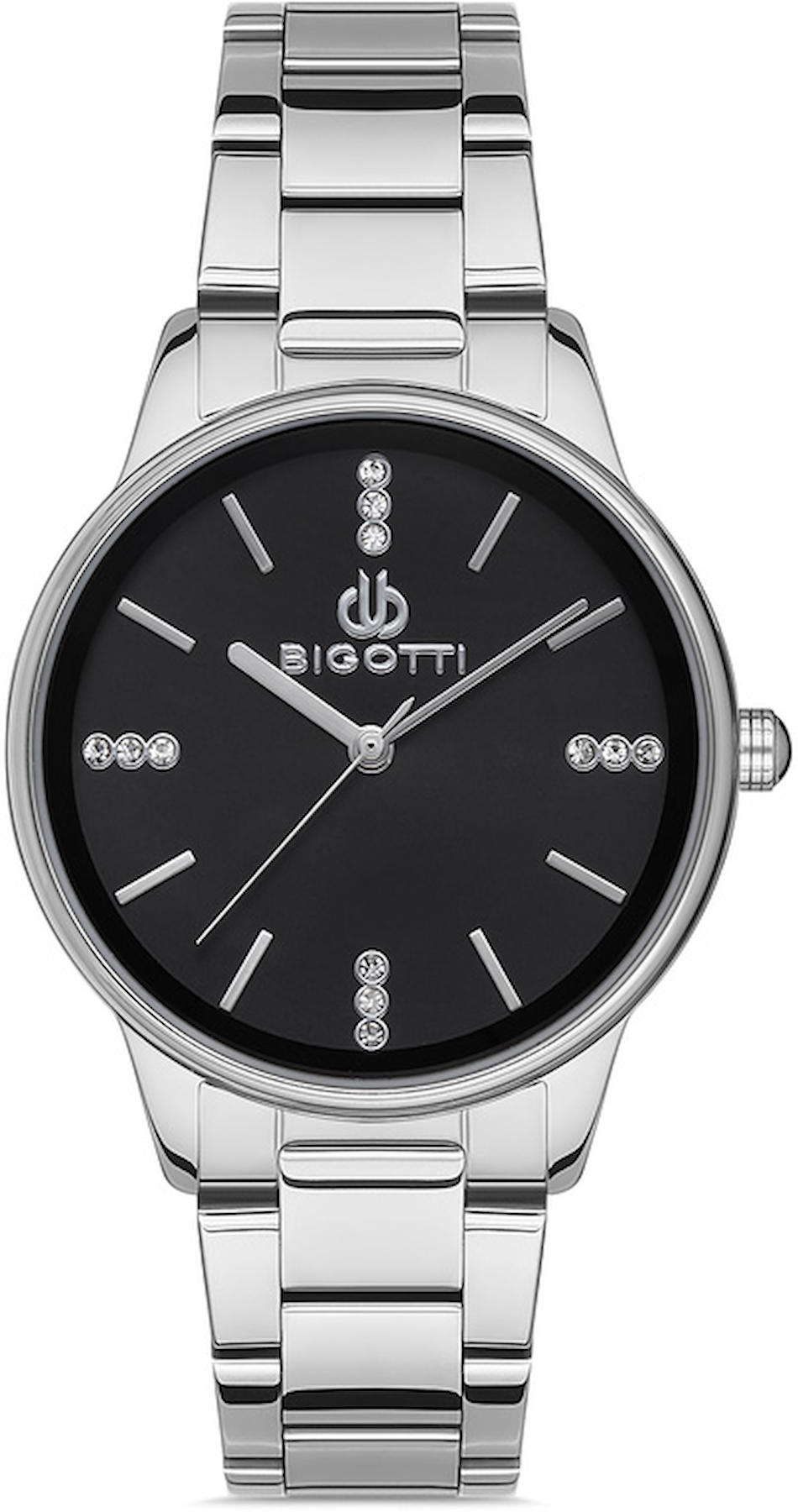 Bigotti BG.1.10389.2 36 mm Gri Çelik Kordon Analog Kadın Kol Saati