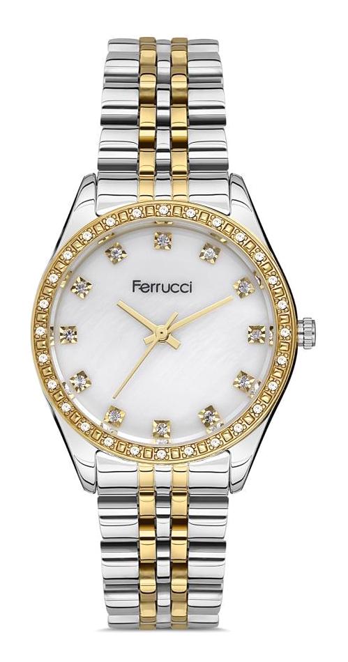 Ferrucci FC.0922.12744M.03 35 mm Gri Metal Kordon Analog Kadın Kol Saati
