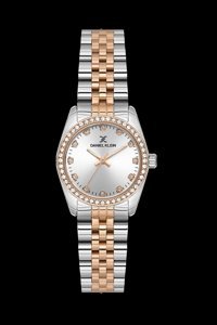Daniel Klein DKF.2266.07 36 mm Gri-Rose Gold Metal Kordon Analog Kadın Kol Saati