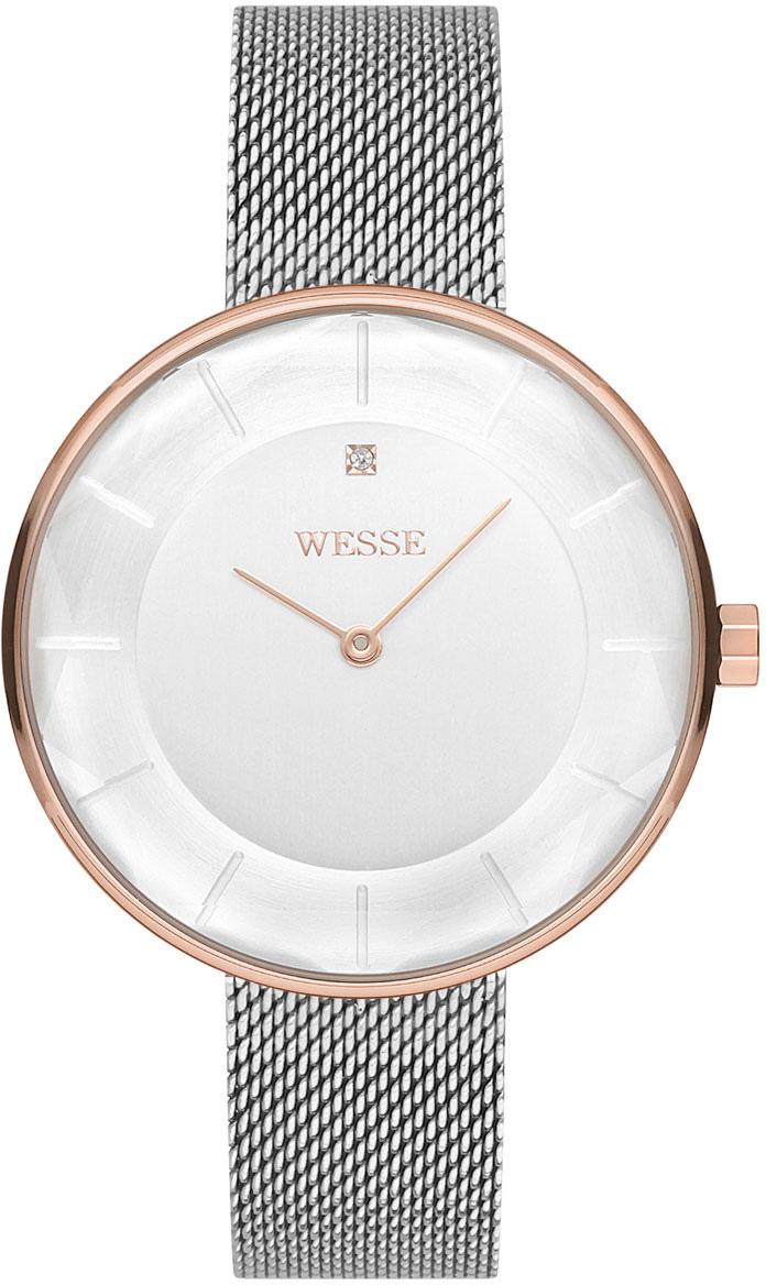 Wesse WWL1053-07 33 mm Gri Çelik Kordon Analog Kadın Kol Saati