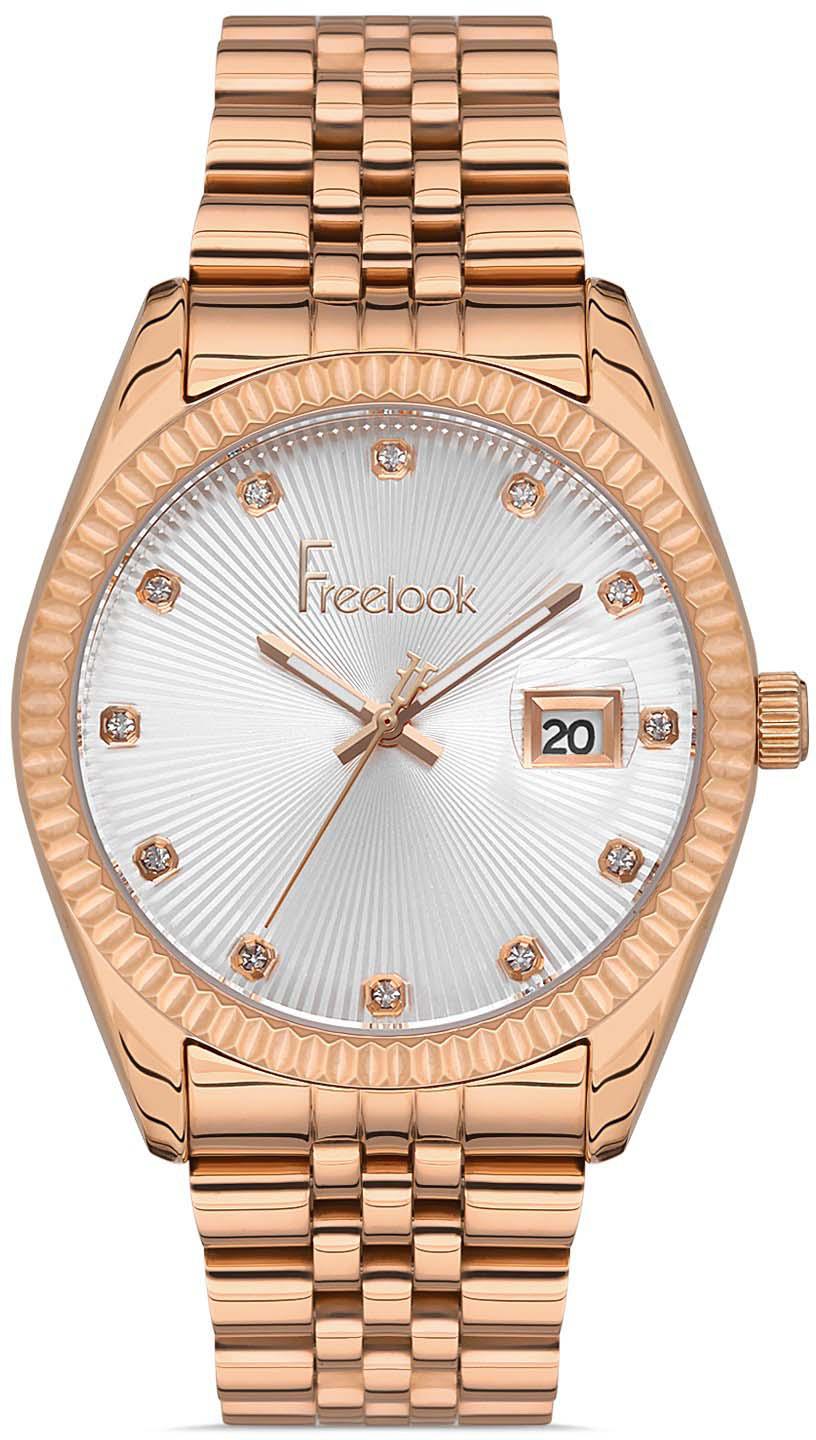 Freelook FL.1.10346.6 Takvimli 38 mm Rose Gold Çelik Kordon Analog Kadın Kol Saati