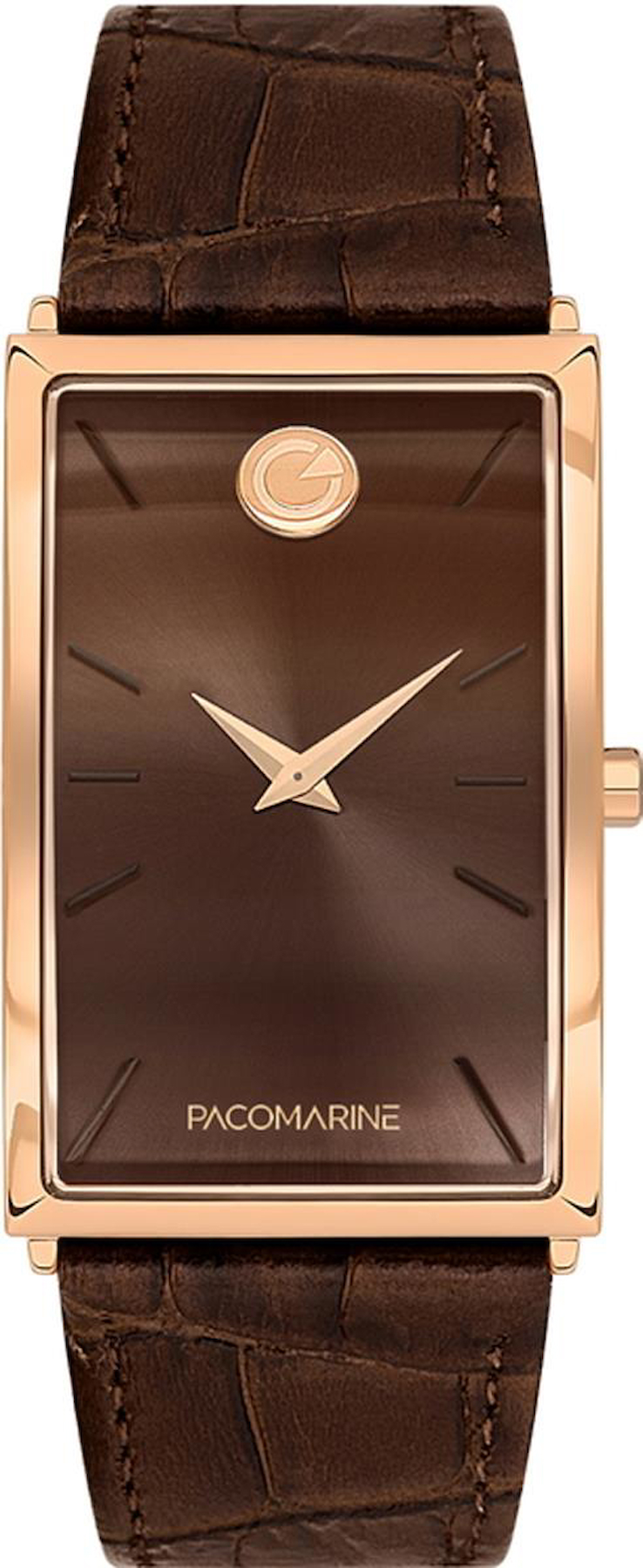 Pacomarine PM.23201.07 25-45 mm Kahverengi Deri Kordon Analog Kadın Kol Saati