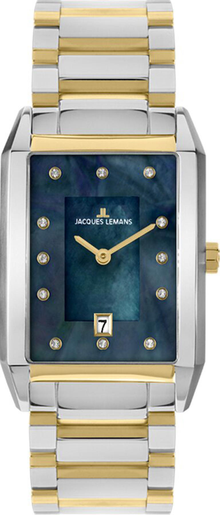 Jacques Lemans 1-2159O 30 mm Altın-Gri Çelik Kordon Analog Kadın Kol Saati