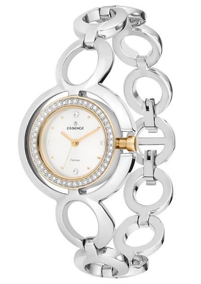 Essence D818.230 34 mm Gri Çelik Kordon Analog Kadın Kol Saati