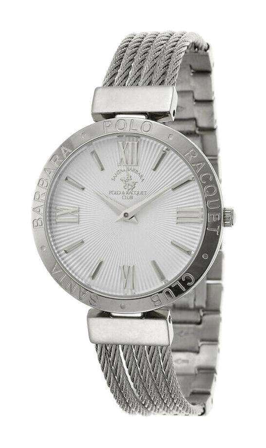 Santa Barbara Polo & Racquet Club SB.1.10019.2 38 mm Gri Çelik Kordon Analog Kadın Kol Saati